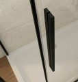 LUXOR BLACK  kabina prysznicowa kwadratowa 1000x1000mm wariant L/P
