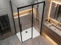LUXOR BLACK kabina prysznicowa prostokątna 1400x1000mm wariant L/P
