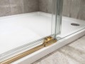 LUXOR GOLD MATT kabina prysznicowa prostokątna 1200x1000mm wariant L/P