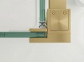 LUXOR GOLD MATT kabina prysznicowa prostokątna 1300x1000mm wariant L/P