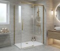 LUXOR GOLD MATT kabina prysznicowa prostokątna 1400x800mm wariant L/P