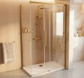 LUXOR GOLD MATT kabina prysznicowa prostokątna 1500x800mm wariant L/P