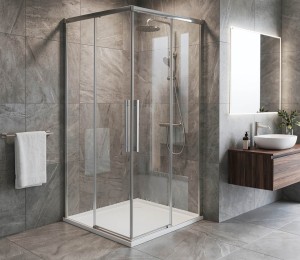 LUXOR kabina prysznicowa kwadratowa narożna 800x800mm, wejście narożne