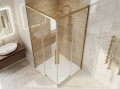LUXOR GOLD MATT kabina prysznicowa kwadratowa narożna 1000x1000mm, wejście narożne