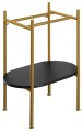 PUNO konsola pod umywalkę 400x820x360mm, złoty mat
