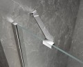 GLOBE CHROME kabina prysznicowa półokrągła 900x800mm, szkło czyste, prawe