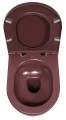 INFINITY miska WC wisząca, Rimless, 36,5x53cm, maroon red mat